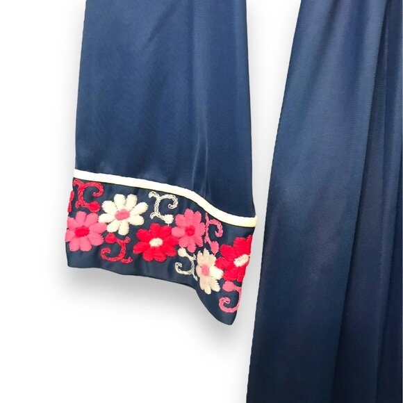 Vintage JC Penny Women's Original Retro Floral Polyester Sleepwear Robe - Picture 10 of 11